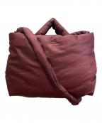 marimekkoマリメッコ）の古着「PILLOW WEEKENDER BAG」｜レッド