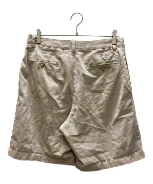 POLO RALPH LAUREN（ポロ・ラルフローレン）POLO RALPH LAUREN (ポロ・ラルフローレン) コットン 2タック ハーフパンツ / TYLER SHORT ベージュ サイズ:SIZE 81cm (W32)の古着・服飾アイテム