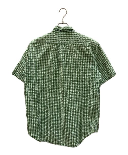 J.CREW（ジェイクルー）J.CREW (ジェイクルー) 90s シアサッカー チェックシャツ グリーン サイズ:SIZE Sの古着・服飾アイテム