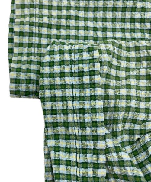 J.CREW（ジェイクルー）J.CREW (ジェイクルー) 90s シアサッカー チェックシャツ グリーン サイズ:SIZE Sの古着・服飾アイテム