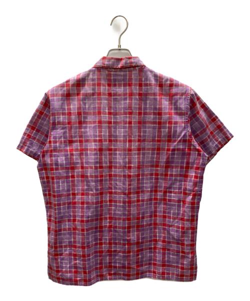 NEPENTHES（ネペンテス）NEPENTHES (ネペンテス) チェックシャツ パープル×レッド サイズ:SIZE Mの古着・服飾アイテム