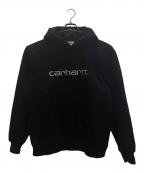 Carhartt WIPカーハート ワークインプログレス）の古着「スウェットパーカー ルーズシルエット」｜ブラック