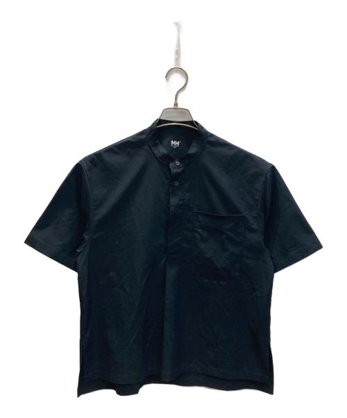 HELLY HANSEN（ヘリーハンセン）HELLY HANSEN (ヘリーハンセン) テレグライト プルオーバー ノーカラーシャツ ブラック サイズ:Mの古着・服飾アイテム