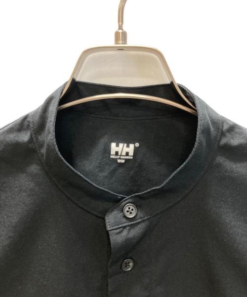 HELLY HANSEN（ヘリーハンセン）HELLY HANSEN (ヘリーハンセン) テレグライト プルオーバー ノーカラーシャツ ブラック サイズ:Mの古着・服飾アイテム