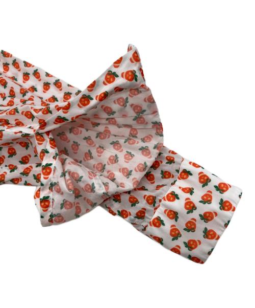 PAUL SMITH（ポールスミス）PAUL SMITH (ポールスミス) ストロベリースカル シャツ オレンジ×ホワイト サイズ:Mの古着・服飾アイテム