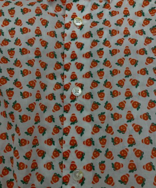 PAUL SMITH（ポールスミス）PAUL SMITH (ポールスミス) ストロベリースカル シャツ オレンジ×ホワイト サイズ:Mの古着・服飾アイテム