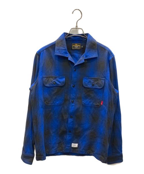 WTAPS（ダブルタップス）WTAPS (ダブルタップス) オンブレチェックシャツ ブルー サイズ:SIZE Mの古着・服飾アイテム