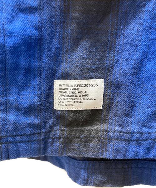 WTAPS（ダブルタップス）WTAPS (ダブルタップス) オンブレチェックシャツ ブルー サイズ:SIZE Mの古着・服飾アイテム