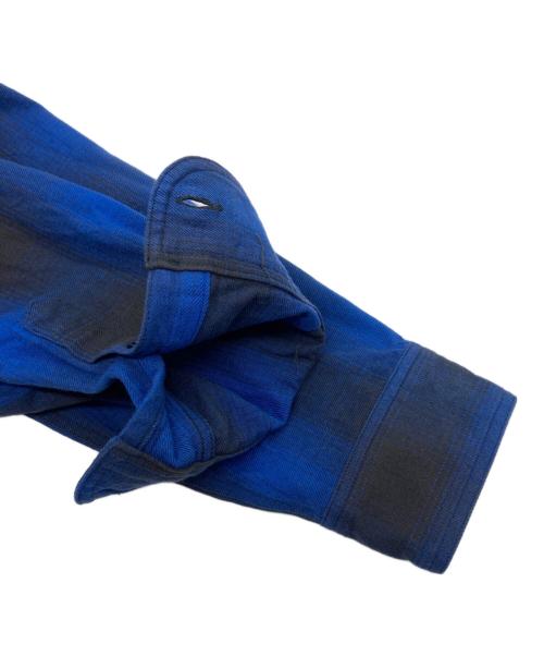 WTAPS（ダブルタップス）WTAPS (ダブルタップス) オンブレチェックシャツ ブルー サイズ:SIZE Mの古着・服飾アイテム