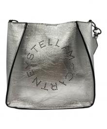 STELLA McCARTNEY（ステラマッカートニー）の古着「ロゴ クロスボディ バッグ」｜シルバー