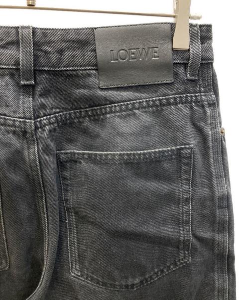 LOEWE（ロエベ）LOEWE (ロエベ) ANAGRAM BAGGY JEANS / アナグラム バギー ジーンズ  ブラック サイズ:SIZE 44の古着・服飾アイテム