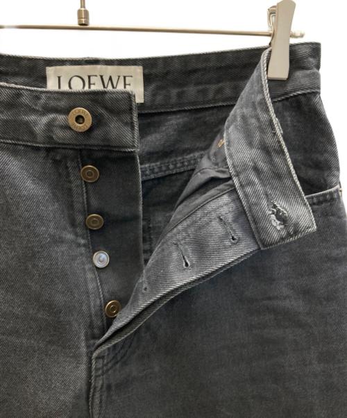 LOEWE（ロエベ）LOEWE (ロエベ) ANAGRAM BAGGY JEANS / アナグラム バギー ジーンズ  ブラック サイズ:SIZE 44の古着・服飾アイテム