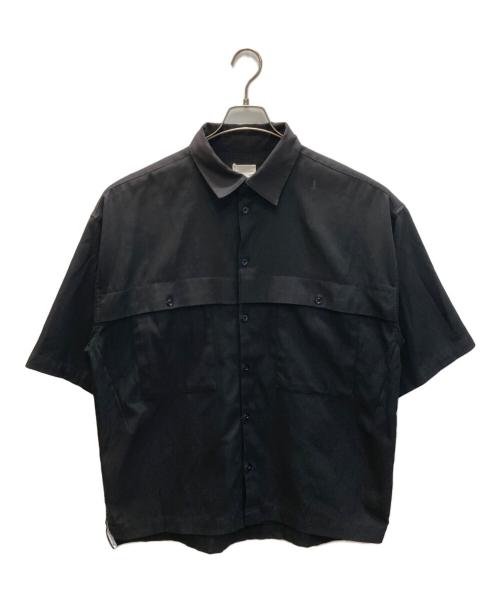 NUMBER (N)INE（ナンバーナイン）NUMBER (N)INE (ナンバーナイン) ディープオックス フロントタック ビッグCPOシャツ ブラック サイズ:3の古着・服飾アイテム