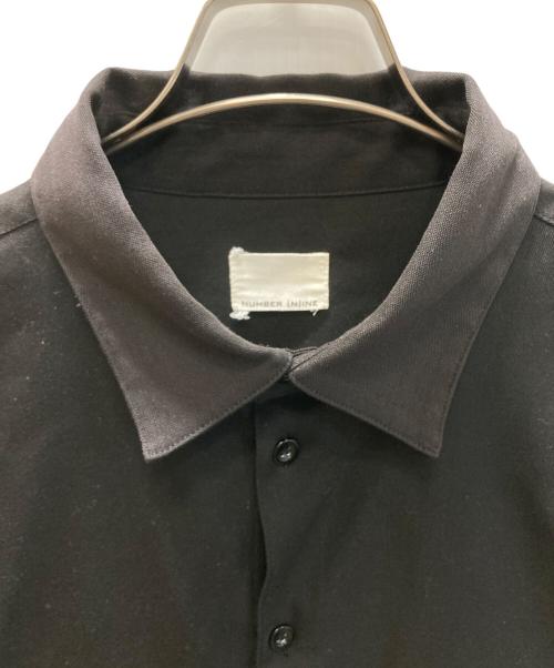 NUMBER (N)INE（ナンバーナイン）NUMBER (N)INE (ナンバーナイン) ディープオックス フロントタック ビッグCPOシャツ ブラック サイズ:3の古着・服飾アイテム