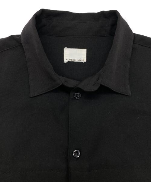 NUMBER (N)INE（ナンバーナイン）NUMBER (N)INE (ナンバーナイン) ディープオックス フロントタック ビッグCPOシャツ ブラック サイズ:3の古着・服飾アイテム