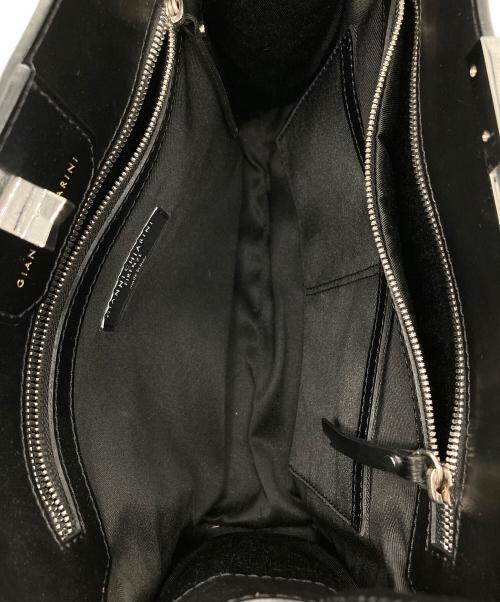 GIANNI CHIARINI（ジャンニ キアリーニ）GIANNI CHIARINI (ジャンニ キアリーニ) ハンドバッグ ブラックの古着・服飾アイテム