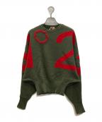 N°21 numero ventunoヌメロヴェントゥーノ）の古着「ドルマンニット」｜グリーン