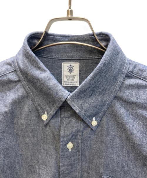 GANBERT CUSTOM SHIRT（ギャンバート カスタム シャツ）GANBERT CUSTOM SHIRT (ギャンバート カスタム シャツ) シャンブレーBDシャツ ネイビー サイズ:15 1/2の古着・服飾アイテム