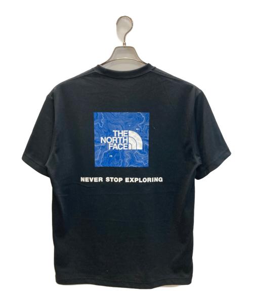 THE NORTH FACE（ザ ノース フェイス）THE NORTH FACE (ザ ノース フェイス) ショートスリーブバックスクエアトラバースロゴティー ブラック サイズ:XLの古着・服飾アイテム