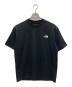 THE NORTH FACE（ザ ノース フェイス）の古着「ショートスリーブバックスクエアトラバースロゴティー」｜ブラック