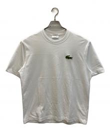 LACOSTE（ラコステ）の古着「シェニールワニロゴルーズフィットTシャツ」｜ホワイト