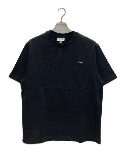 LACOSTE（ラコステ）LACOSTE (ラコステ) アウトライン クロック クルーネック Tシャツ ブラック サイズ:SIZE XLの古着・服飾アイテム