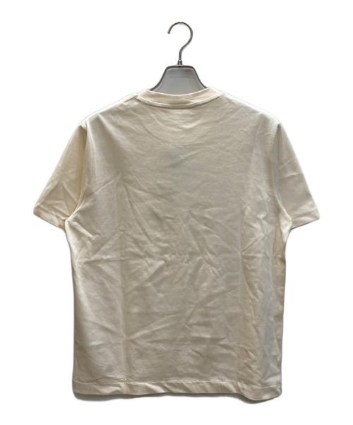 LACOSTE（ラコステ）LACOSTE (ラコステ) アウトライン クロック クルーネック Tシャツ ベージュ サイズ:SIZE M 未使用品の古着・服飾アイテム