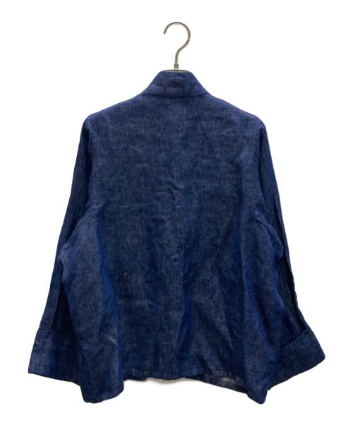 RHC Ron Herman（アールエイチシー ロンハーマン）RHC Ron Herman (アールエイチシー ロンハーマン) リネン チャイナジャケット インディゴ サイズ:SIZE XSの古着・服飾アイテム