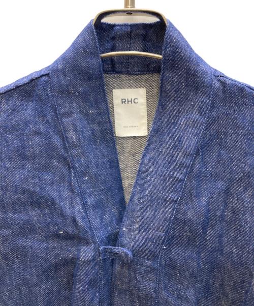 RHC Ron Herman（アールエイチシー ロンハーマン）RHC Ron Herman (アールエイチシー ロンハーマン) リネン チャイナジャケット インディゴ サイズ:SIZE XSの古着・服飾アイテム