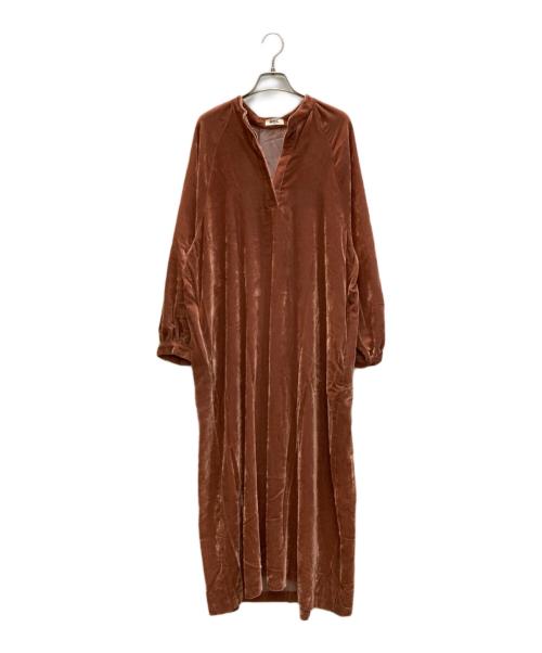 RHC Ron Herman（アールエイチシー ロンハーマン）RHC Ron Herman (アールエイチシー ロンハーマン) カフタン ベロア ワンピース ブラウン サイズ:SIZE Freeの古着・服飾アイテム