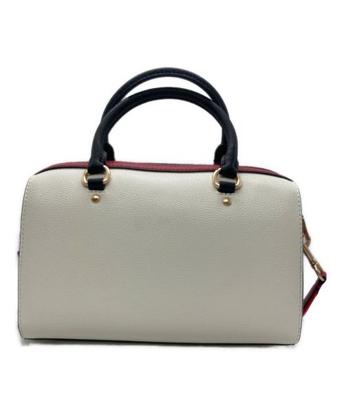 COACH（コーチ）COACH (コーチ) PEANUTS (ピーナッツ) ローアン サッチェル 2WAY ボストンバッグ ホワイト×レッドの古着・服飾アイテム