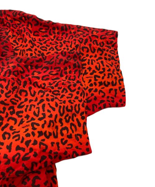 ALLY & DIA（アリーアンドダイア）ALLY & DIA (アリーアンドダイア) LEOPARD ALLOVER S/S SHIRTS / レオパードオールオーバーS/Sシャツ レッド×ブラック サイズ:SIZE Lの古着・服飾アイテム