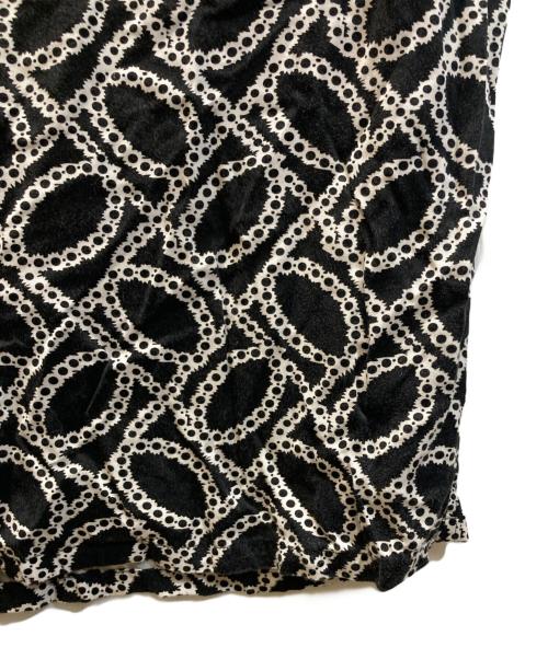 DEL MAR SPORTSWEAR（デルマースポーツウエアー）DEL MAR SPORTSWEAR (デルマースポーツウエアー) JOURNAL STANDARD (ジャーナルスタンダード) オープンカラー レーヨンシャツ ブラック×ホワイト サイズ:Lの古着・服飾アイテム