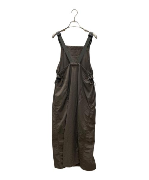 WILD THINGS（ワイルドシングス）WILD THINGS (ワイルドシングス) green label relaxing (グリーンレーベルリラクシング) サイド ドローストリング ジャンパースカート ブラウン サイズ:Mの古着・服飾アイテム