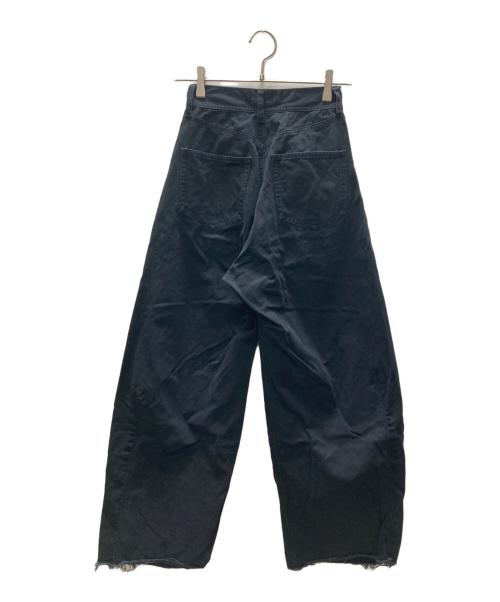 Q.anos（キュアノス）Q.anos (キュアノス) ブルージュデニム パンツ ブラックの古着・服飾アイテム
