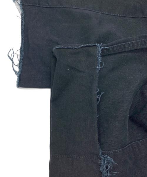 Q.anos（キュアノス）Q.anos (キュアノス) ブルージュデニム パンツ ブラックの古着・服飾アイテム