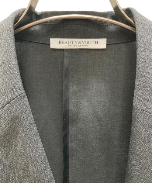 BEAUTY&YOUTH（ビューティーアンドユース）BEAUTY&YOUTH (ビューティーアンドユース) ハーフスリーブ ジャケット グレー サイズ:Sの古着・服飾アイテム