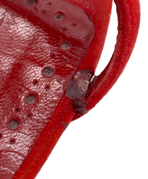 Manolo Blahnik（マノロブラニク）Manolo Blahnik (マノロブラニク) Hidrag 50 red suede sandals /  レッド サイズ:SIZE 38の古着・服飾アイテム