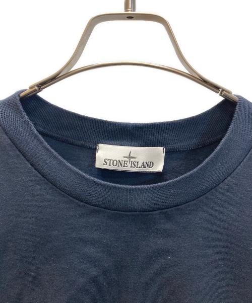 STONE ISLAND（ストーンアイランド）STONE ISLAND (ストーンアイランド) HEAVY COTTON JERSEY SWEAT SHIRT ヘビーコットンジャージスウェットシャツ ネイビー サイズ:04の古着・服飾アイテム