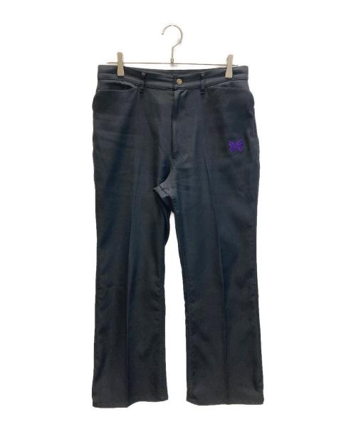 Needles（ニードルズ）Needles (ニードルズ) Boot-Cut Jean パピヨン刺繍 ブーツカット フレア スラックス ブラック サイズ:Ｓの古着・服飾アイテム