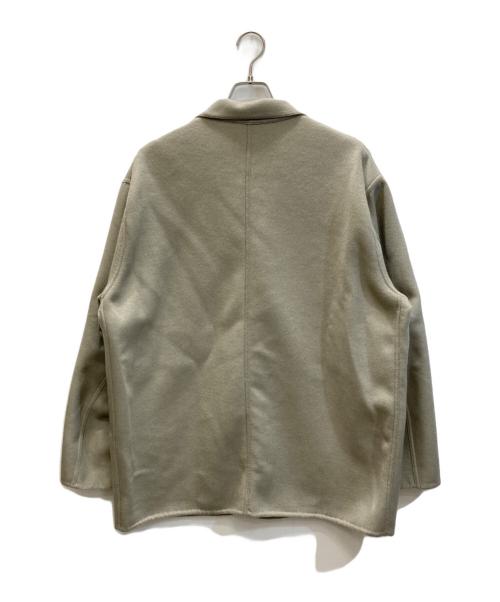 BEAUTY&YOUTH（ビューティーアンドユース）BEAUTY&YOUTH (ビューティーアンドユース) ショートビーバーフィニッシュ リバーメルトン カバーオール ベージュ サイズ:XLの古着・服飾アイテム