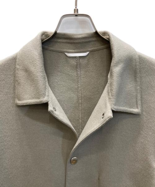 BEAUTY&YOUTH（ビューティーアンドユース）BEAUTY&YOUTH (ビューティーアンドユース) ショートビーバーフィニッシュ リバーメルトン カバーオール ベージュ サイズ:XLの古着・服飾アイテム