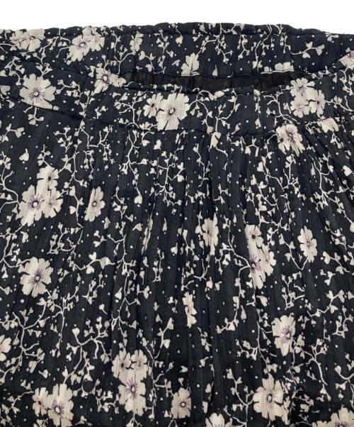 ISABEL ETOILE MARANT（イザベル）ISABEL ETOILE MARANT (イザベル) EIONA レーヨン プリントロングスカート ブラック×ベージュ サイズ:Sの古着・服飾アイテム