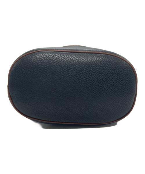 GUCCI（グッチ）GUCCI (グッチ) 巾着ショルダーバッグ ブラック×ブラウンの古着・服飾アイテム