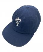 NEWHATTANニューハッタン）の古着「宇ち多゛ キャップ」｜ネイビー