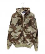BoTTボット）の古着「Desert Camo Zip Hoodie」｜ベージュ×ブラウン