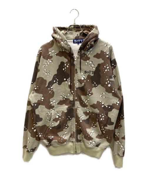 BoTT（ボット）BoTT (ボット) Desert Camo Zip Hoodie ベージュ×ブラウン サイズ:Ｌの古着・服飾アイテム