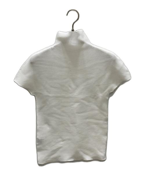 me ISSEY MIYAKE（ミーイッセイ ミヤケ）me ISSEY MIYAKE (ミーイッセイ ミヤケ) プリーツカットソー ホワイト サイズ:FREEの古着・服飾アイテム