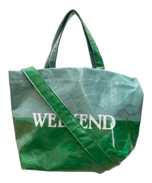 the weekend hotel（ザウィークエンドホテル）THE WEEKEND HOTEL (ザウィークエンドホテル) PVCBag グリーンの古着・服飾アイテム