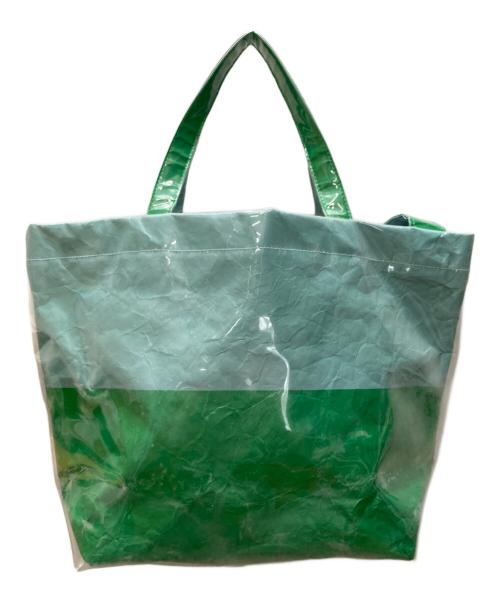 the weekend hotel（ザウィークエンドホテル）THE WEEKEND HOTEL (ザウィークエンドホテル) PVCBag グリーンの古着・服飾アイテム